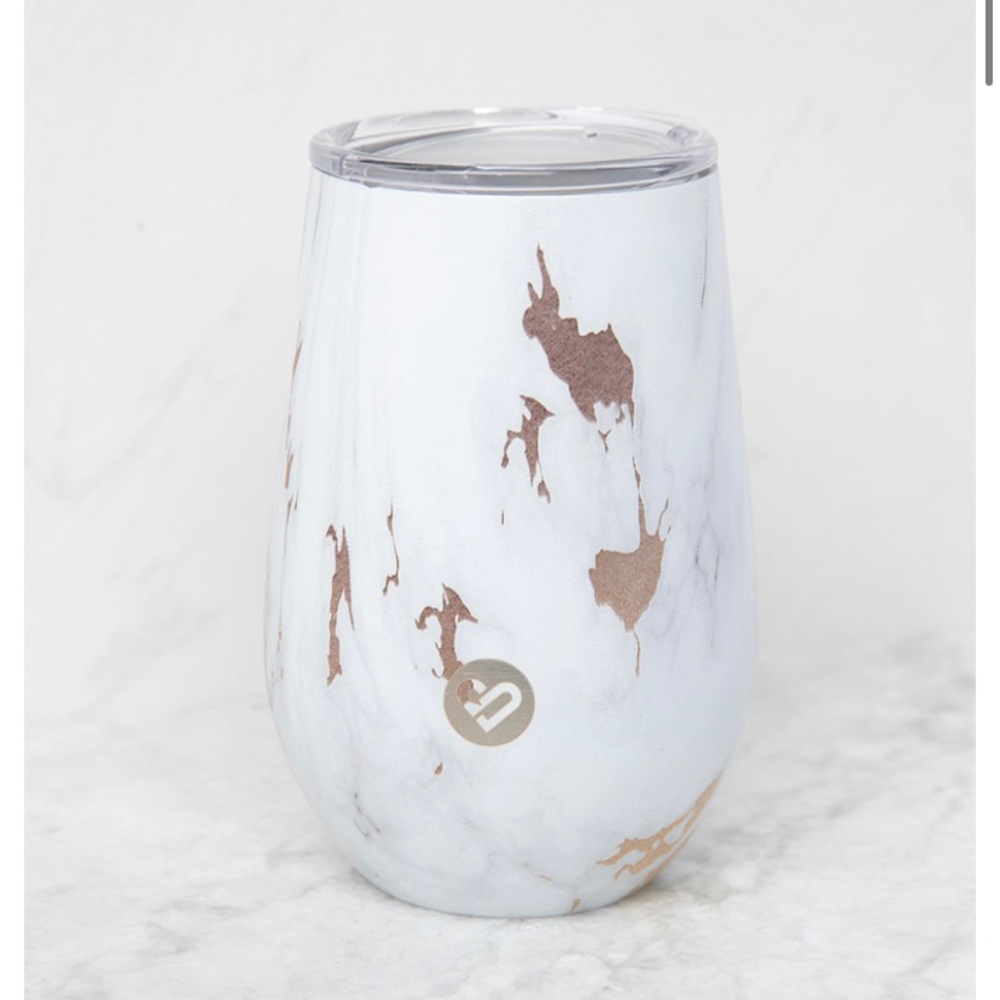 Silver icing tumbler